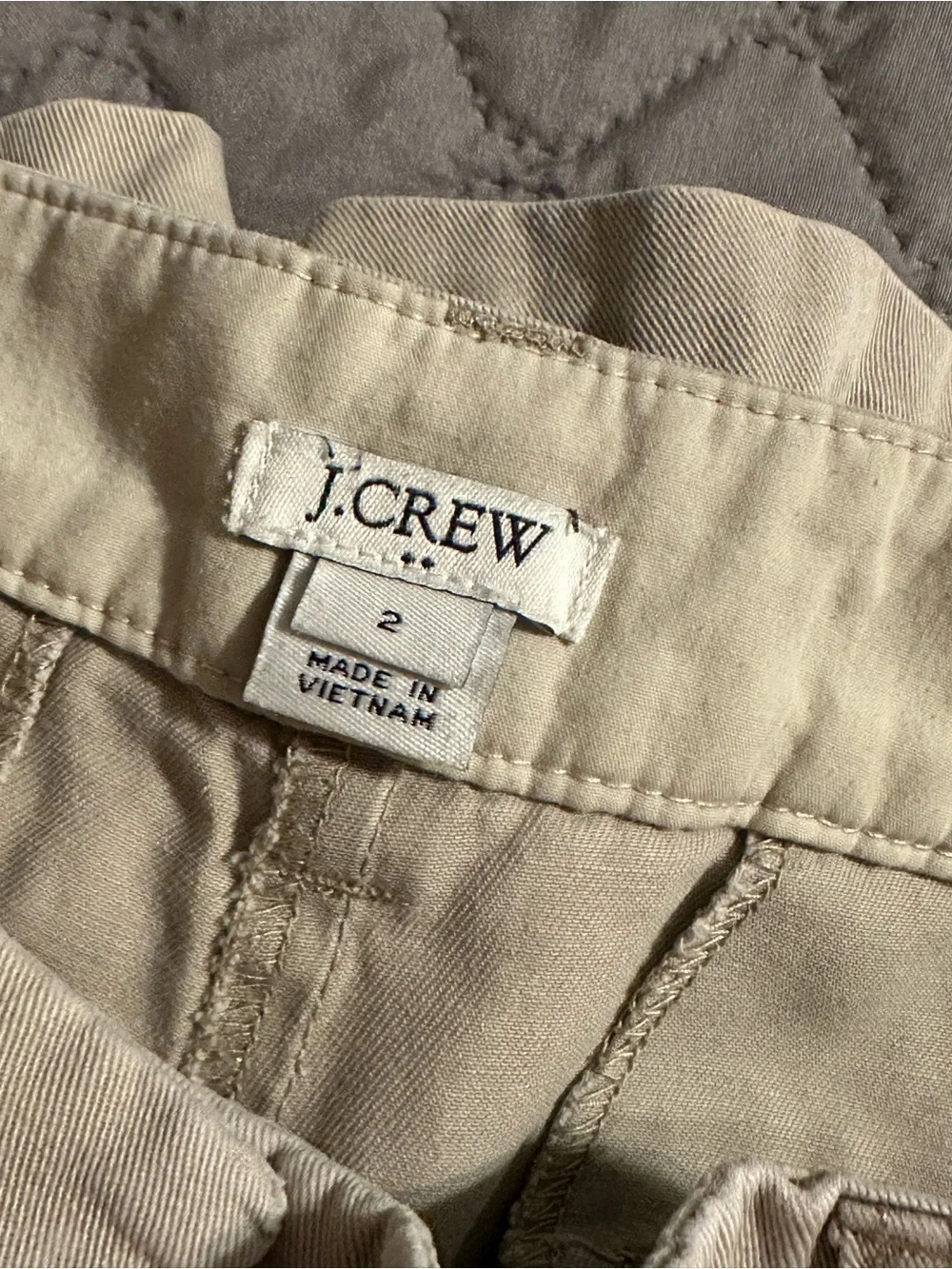 J Crew Women’s Classic Tan Cotton Shorts size 2